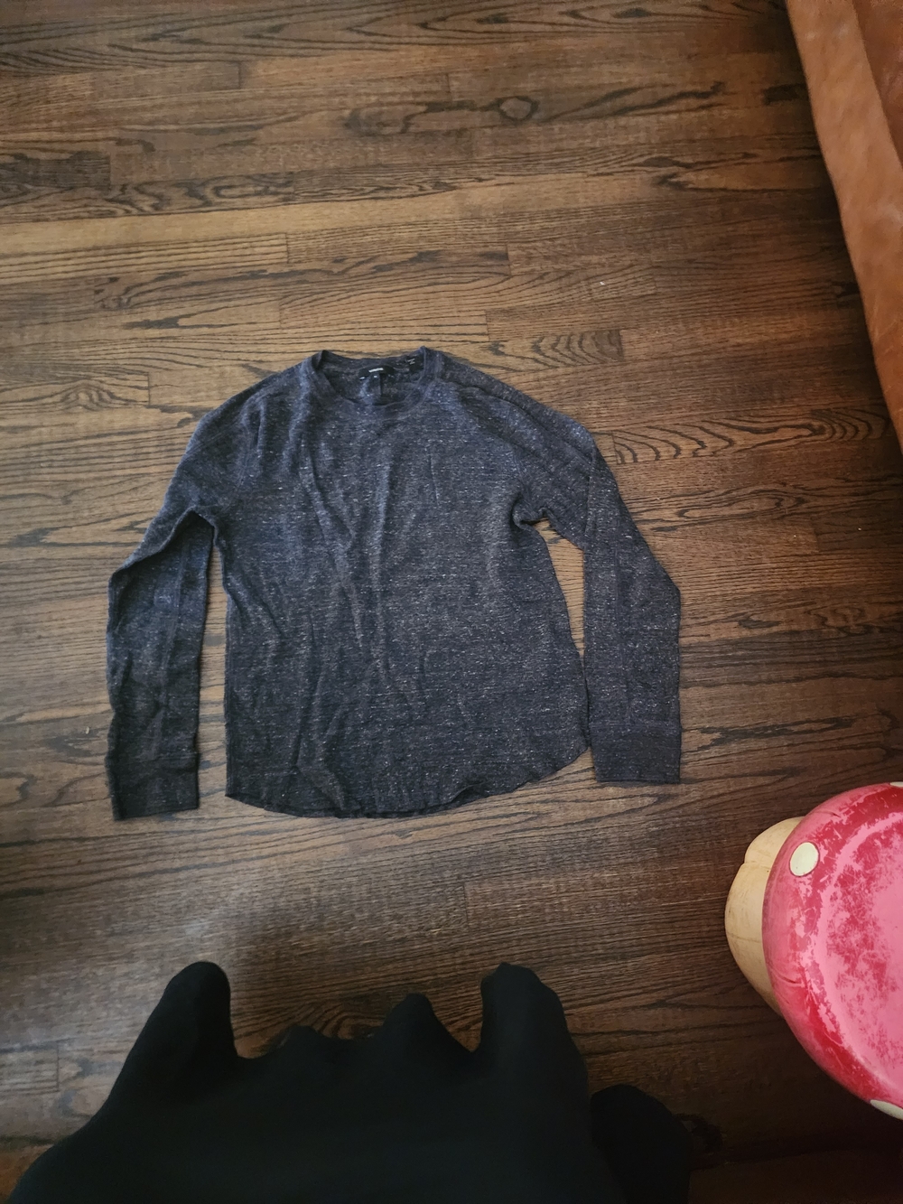 Vince Navy Speckled Crewneck Sweater